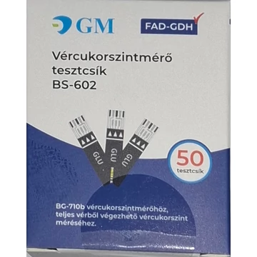 GM Vércukormérő tesztcsík BS-602